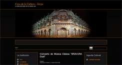 Desktop Screenshot of casadelaculturatarija.com