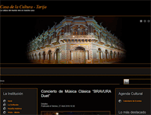 Tablet Screenshot of casadelaculturatarija.com